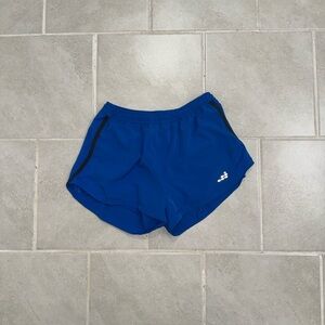 bcg Blue and Black Athletic Shorts Lightweight Split-Leg Design